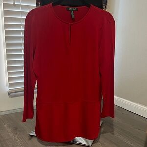 Ralph Lauren Vibrant Red Blouse